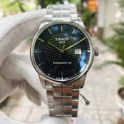  Shop Authentic Tissot Luxury Powermatic 80 Black Dial Silver Steel Strap Watch for Men - T086.407.11.201.02 - Luxxuri
