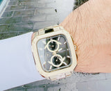  Shop Authentic Fossil Inscription Multifunction Black Dial Gold Steel Strap Watch for Men - BQ2656 - Luxxuri