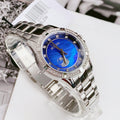  Shop Authentic Bulova Crystal Collection Blue Mother of Pearl Dial Silver Steel Strap Watch for Women - 96L238 - Luxxuri