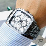 Shop Authentic Fossil Inscription Multifunction Silver Dial Grey Steel Strap Watch for Men - BQ2657 - Luxxuri