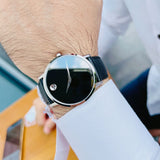  Shop Authentic Movado Museum Classic Black Dial Black Leather Strap Watch for Men - 0607194 - Luxxuri