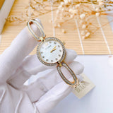  Shop Authentic Bulova Crystal Collection Mother of Pearl Dial Gold Steel Strap Watch for Women - 98L225 - Luxxuri