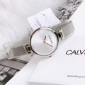  Shop Authentic Calvin Klein Authentic White Dial Silver Mesh Bracelet Watch for Women - K8G23126 - Luxxuri
