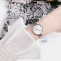  Shop Authentic Calvin Klein Authentic White Dial Silver Mesh Bracelet Watch for Women - K8G23126 - Luxxuri
