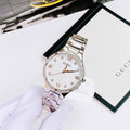  Shop Authentic Bulova Crystal Collection Mother of Pearl Dial Silver Steel Strap Watch for Women - 96L263 - Luxxuri