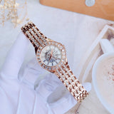  Shop Authentic Bulova Phantom White Dial with Swarovski Baguettes Rose Gold Steel Strap Watch for Women - 98L268 - Luxxuri