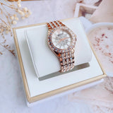  Shop Authentic Bulova Phantom White Dial with Swarovski Baguettes Rose Gold Steel Strap Watch for Women - 98L268 - Luxxuri