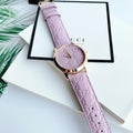  Shop Authentic Gucci G Timeless Quartz Lilac Dial Lilac Leather Strap Watch For Women - YA1264098 - Luxxuri