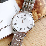 Shop Authentic Tissot T Classic Tradition 5.5 White Dial Watch For Men - T063.409.11.018.00 - Luxxuri