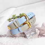  Shop Authentic Versace Medusa Lock Icon Quartz White Dial Blue Leather Strap Watch for Women - VEDW00419 - Luxxuri