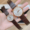  Shop Authentic Calvin Klein City White Mother of Pearl Dial Brown Leather Strap Watch for Women - K2G23620 - Luxxuri
