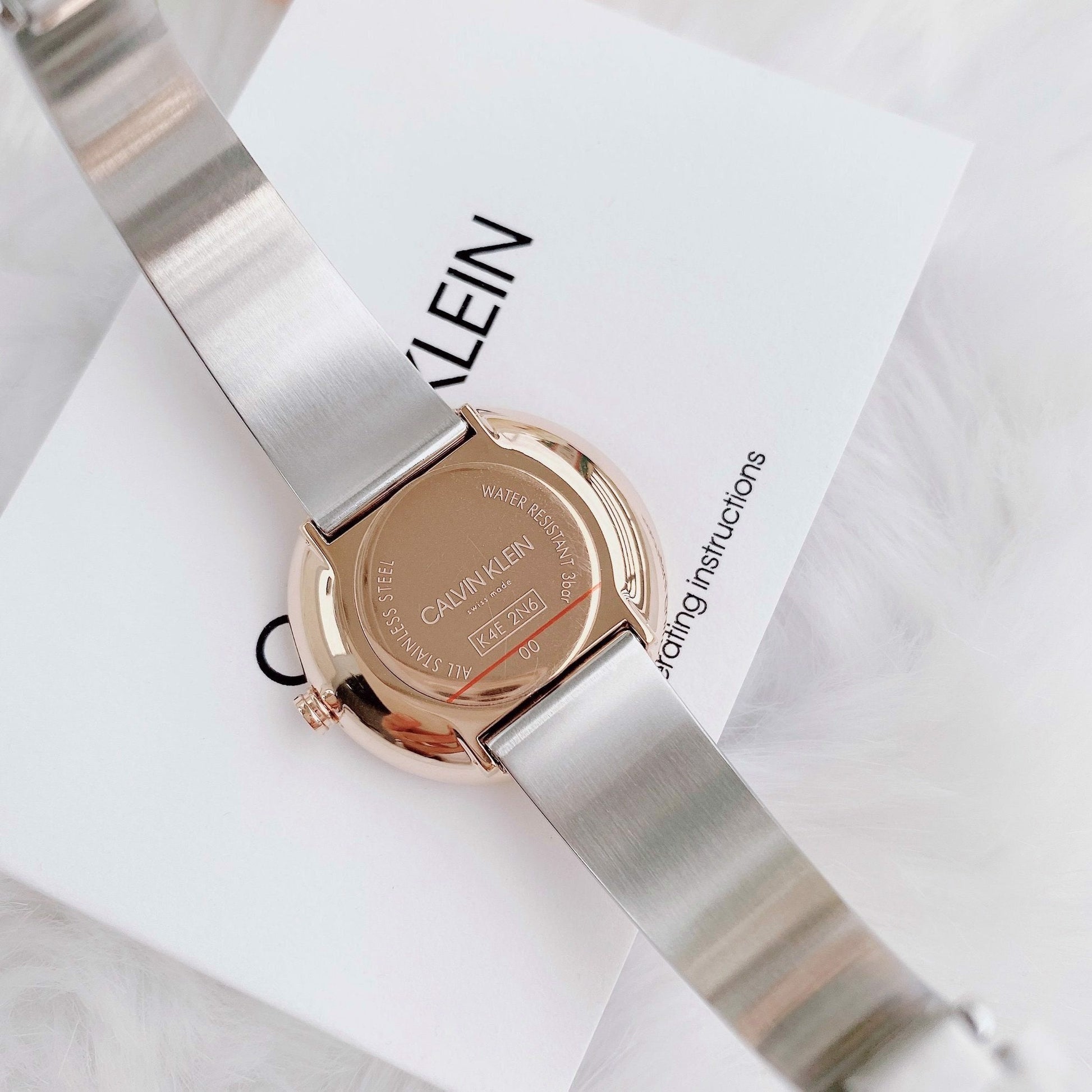 Shop Authentic Calvin Klein Seduce Silver Dial Two Tone Steel Strap Watch for Women - K4E2N61X - Luxxuri