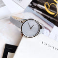 Shop Authentic Calvin Klein Rebel Grey Dial Grey Leather Strap Watch for Women - K8P231Q4 - Luxxuri