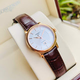  Shop Authentic Tissot T Classic Carson Premium White Dial Brown Leather Strap Watch for Women - T122.207.36.031.00 - Luxxuri