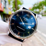  Shop Authentic Tissot Luxury Powermatic 80 Black Dial Black Leather Strap Watch For Men - T086.407.16.057.00 - Luxxuri