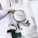  Shop Authentic Calvin Klein Wavy Silver Dial Silver Steel Strap Watch for Women - K9U23146 - Luxxuri
