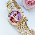  Shop Authentic Versace Virtus Mini Quartz Red Dial Gold Steel Strap Watch For Women - VET300321 - Luxxuri