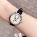  Shop Authentic Versace Virtus Quartz White Dial Black Leather Strap Watch For Women - VET300421 - Luxxuri