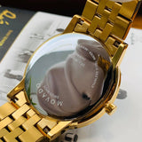  Shop Authentic Movado Museum Classic Quartz Black Dial Gold Steel Strap Watch for Men - 0607203 - Luxxuri
