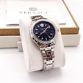  Shop Authentic Versace Hellenyium Black Dial Silver Steel Strap Watch for Women - V12020015 - Luxxuri