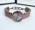  Shop Authentic Gucci Interlocking G Quartz Brown Dial Brown Steel Strap Watch for Women -  YA133317 - Luxxuri