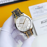  Shop Authentic Tissot T Classic T One Automatic Silver Dial Two Tone Steel Strap Watch For Men - T038.430.22.037.00 - Luxxuri