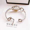  Shop Authentic Gucci Horsebit Collection Mother of Pearl Black Dial Silver Steel Strap Watch For Women - YA139503 - Luxxuri