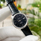  Shop Authentic Tissot Le Locle Automatic Lady Black Dial Black Leather Strap Watch for Women - T41.1.123.57 - Luxxuri