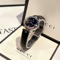  Shop Authentic Gucci Diamantissima Quartz Diamonds Black Dial Black Leather Strap Watch for Women - YA141506 - Luxxuri