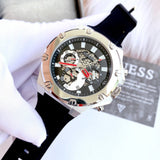  Shop Authentic Guess Third Grear Multi Function Black Dial Black Rubber Strap Watch for Men- GW0334G1 - Luxxuri