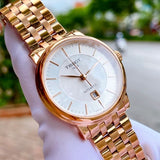  Shop Authentic Tissot T Classic Carson Premium Automatic White Dial Rose Gold Steel Strap Watch for Men - T122.407.33.031.00 - Luxxuri