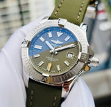  Shop Authentic Breitling Avenger Automatic GMT 43 Green Dial Green Nylon Strap Watch for Men - A17318101L1X1 - Luxxuri