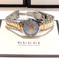  Shop Authentic Gucci G Timeless Silver Dial Two Tone Steel Strap Watch For Women - YA1264074 - Luxxuri