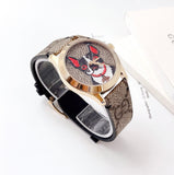  Shop Authentic Gucci G Timeless Brown Dial Brown Leather Strap Watch For Women - YA1264056 - Luxxuri