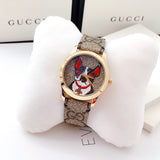  Shop Authentic Gucci G Timeless Brown Dial Brown Leather Strap Watch For Women - YA1264056 - Luxxuri