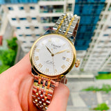  Shop Authentic Tissot T Classic Le Locle Powermatic 80 Silver Dial Two Tone Steel Strap Watch For Men - T0064072203301 - Luxxuri