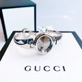  Shop Authentic Gucci Guccissima Quartz Diamonds Brown Dial Silver Steel Strap Watch For Women - YA134503 - Luxxuri