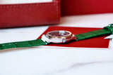  Shop Authentic Salvatore Ferragamo F-80 Classic Green Dial Green Leather Strap Watch for Men - SFDT00519 - Luxxuri