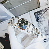  Shop Authentic Gucci G Gucci Black Dial Silver Steel Strap Watch For Women - YA125510 - Luxxuri