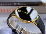  Shop Authentic Movado Museum Classic Quartz Black Dial Black Leather Strap Watch for Men - 0607195 - Luxxuri