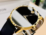  Shop Authentic Movado Museum Classic Quartz Black Dial Black Leather Strap Watch for Men - 0607195 - Luxxuri