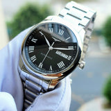  Shop Authentic Longines Master Collection Automatic Day Date Black Dial Silver Steel Strap Watch for Men - L2.755.4.51.6 - Luxxuri