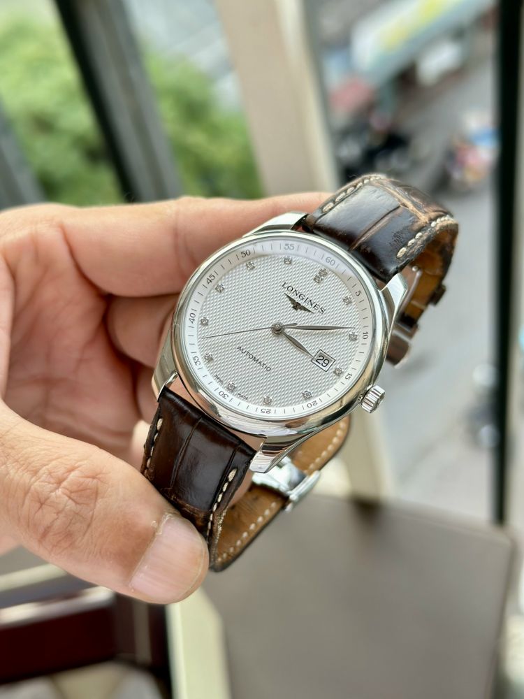  Shop Authentic Longines Master Collection Automatic 40mm White Dial Brown Leather Strap Watch for Men - L2.793.4.77.3 - Luxxuri