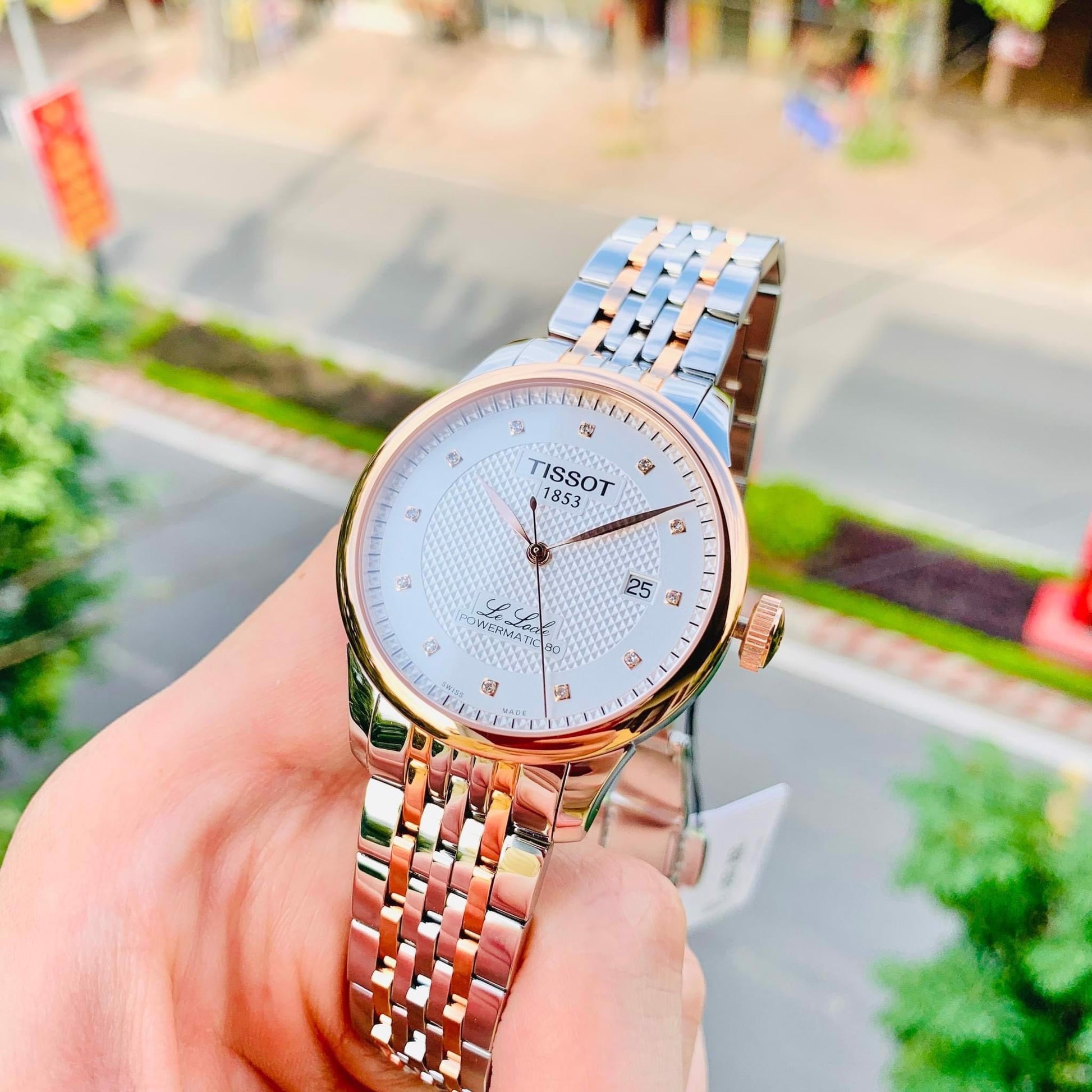  Shop Authentic Tissot Le Locle Powermatic 80 Silver Dial Two Tone Steel Strap Watch For Men - T006.407.22.036.01 - Luxxuri