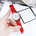  Shop Authentic Tissot Couturier Lady Silver Dial Red Leather Strap Watch for Women - T035.210.16.031.01 - Luxxuri