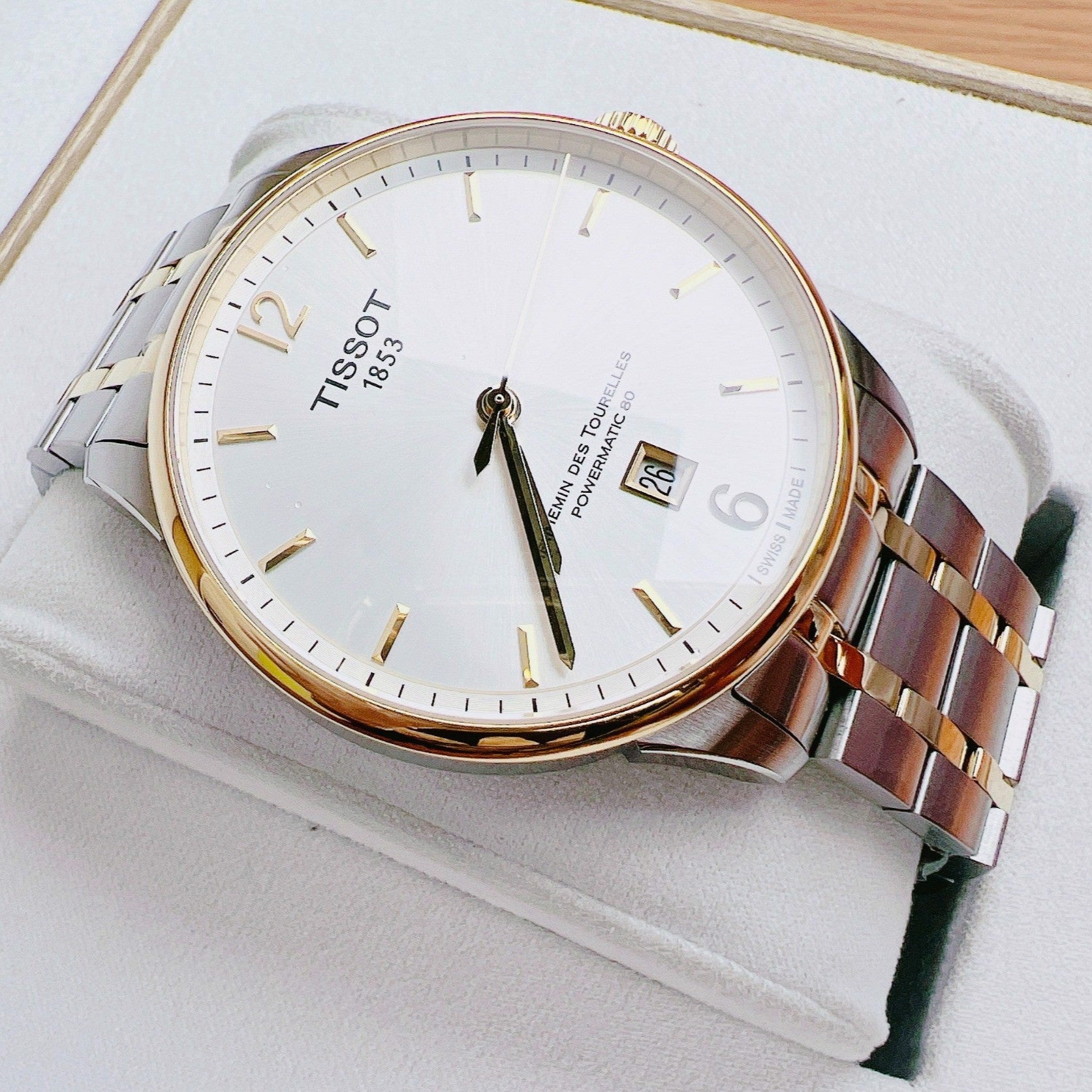  Shop Authentic Tissot Chemin Des Tourelles Powermatic 80 Silver Dial Two Tone Steel Strap Watch For Men - T099.407.22.037.00 - Luxxuri