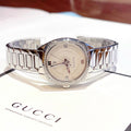  Shop Authentic Gucci GG2570 Diamonds White Dial Silver Steel Strap Watch For Women - YA142506 - Luxxuri