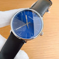  Shop Authentic Calvin Klein High Noon Quartz Blue Dial Black Leather Strap Watch for Men - K8M211CN - Luxxuri