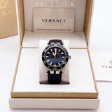 Shop Authentic Versace Greca Sport Quartz Black Dial Black Leather Strap Watch For Men - VEZ300221 - Luxxuri
