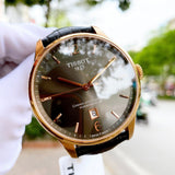  Shop Authentic Tissot T Classic Chemin Des Tourelles Powermatic 80 Brown Dial Brown Leather Strap Watch for Men - T099.407.36.447.00 - Luxxuri